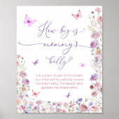 バタフライガーデンどのように大きいかママの腹 ポスター (正面)