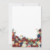 バタフライガーデンイエローブルガンディーホワイトキンセアニェラ 招待状 (裏面)