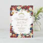 バタフライガーデンウォーターカラーフローラキンセアニェラ 招待状 (スタンド正面)