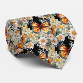 バタフライガーデンエレガントパターンネックタイ ネクタイ (ロール)