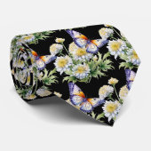 バタフライガーデンエレガントパターンネックタイ ネクタイ (ロール)