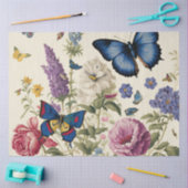 バタフライガーデンシリーズデザイン3 薄葉紙 (クラフト)