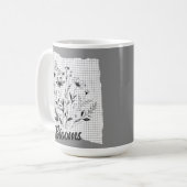 バタフライガーデンスケッチ コーヒーマグカップ (正面左)