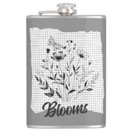 バタフライガーデンスケッチ フラスク