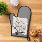 バタフライガーデンスケッチ 鍋つかみ (トップダウン)