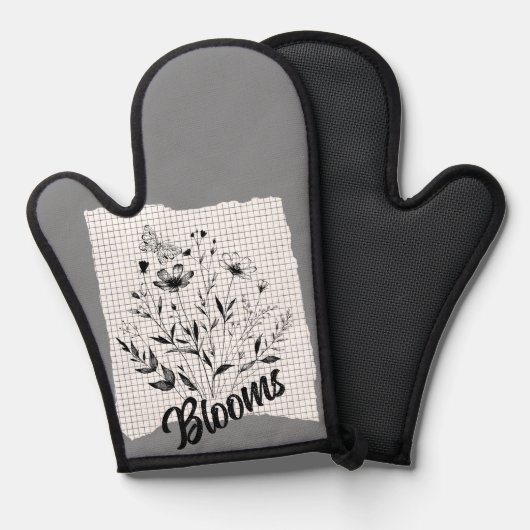 バタフライガーデンスケッチ 鍋つかみ (正面/裏面)