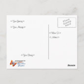 バタフライガーデンハガキ ポストカード (裏面)