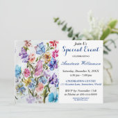 バタフライガーデンパーティーイベント招待状 招待状 (スタンド正面)