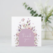 バタフライガーデンフローラベビーシャワーありがとう サンキューカード (スタンド正面)