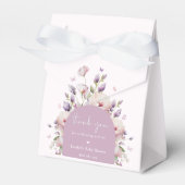 バタフライガーデンフローラベビーシャワーありがとう フェイバーボックス (正面サイド)