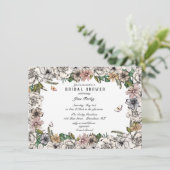 バタフライガーデンブライダルシャワー招待 招待状 (スタンド正面)