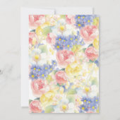 バタフライガーデンベビーシャワー招待状 招待状 (裏面)