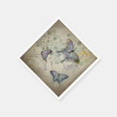バタフライガーデンペーパーナプキン スタンダードカクテルナプキン (角)