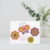 バタフライガーデンポストカード ポストカード (スタンド正面)