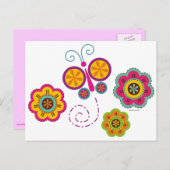 バタフライガーデンポストカード ポストカード (正面/裏面)