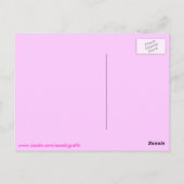 バタフライガーデンポストカード ポストカード (裏面)