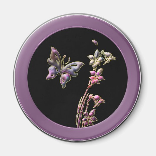 バタフライガーデンマグネット マグネット (正面)