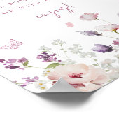 バタフライガーデンミモサバーサイン ポスター (角)