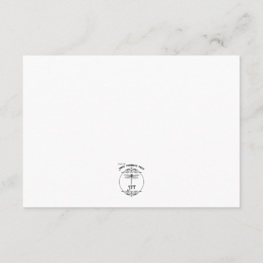 バタフライガーデンヴィンテージウェディング詳細 エンクロージャーカード (裏面)