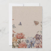 バタフライガーデンヴィンテージウェディング 招待状 (裏面)