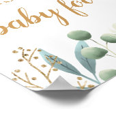 バタフライガーデン推測ベビー食品の看板 ポスター (角)