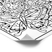 バタフライガーデン着色ポスター ポスター (角)