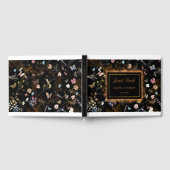 バタフライガーデン結婚ブラックズゲストブック ゲストブック (全面)