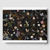 バタフライガーデン結婚ブラックズゲストブック ゲストブック (裏面)