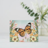バタフライガーデン葉書 ポストカード (スタンド正面)
