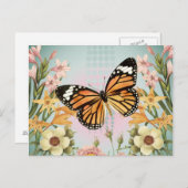 バタフライガーデン葉書 ポストカード (正面/裏面)