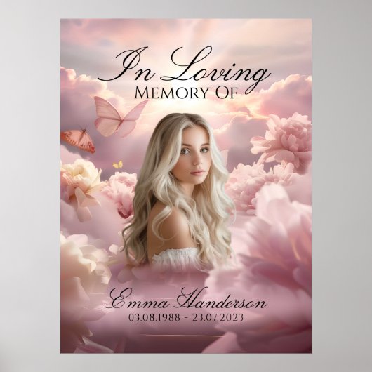 バタフライガーデン記念歓迎看板ポスター ポスター (正面)