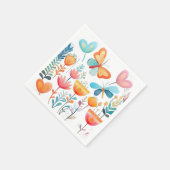 バタフライガーデン1 スタンダードカクテルナプキン (角)