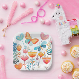 バタフライガーデン1 ペーパープレート