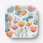 バタフライガーデン1 ペーパープレート (正面)