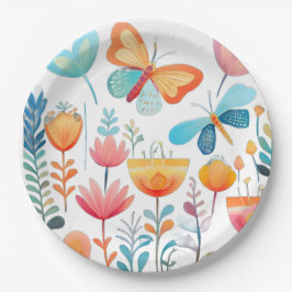 バタフライガーデン1 ペーパープレート
