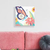 バタフライガーデン キャンバスプリント (インサイチュ (リビング))