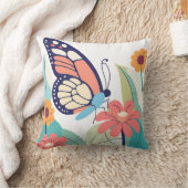 バタフライガーデン クッション (ブランケット)