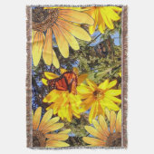 バタフライガーデン スローブランケット (正面縦)