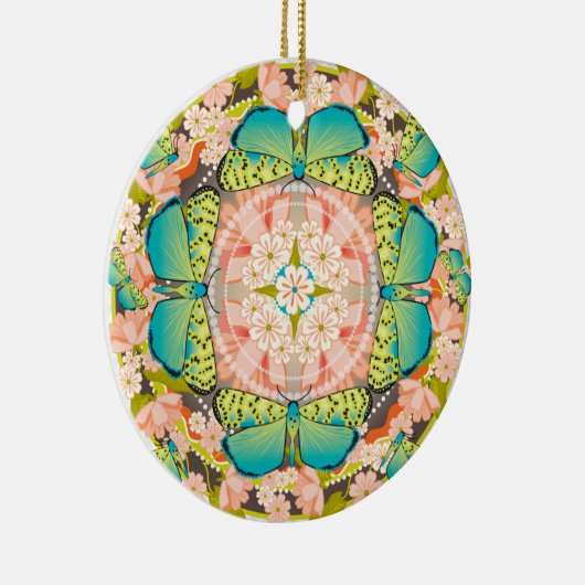 バタフライガーデン セラミックオーナメント (右)