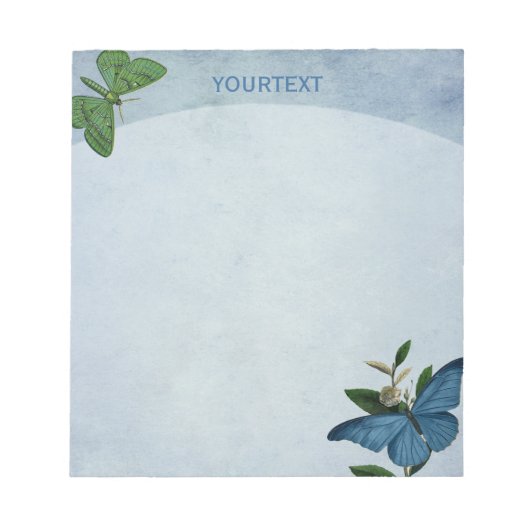 バタフライガーデン ノートパッド (正面)