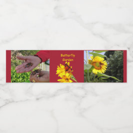 バタフライガーデン ペットボトルラベル