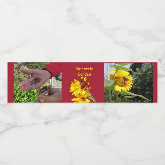 バタフライガーデン ペットボトルラベル (シングルラベル)