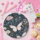 バタフライガーデン ペーパープレート (パーティー)