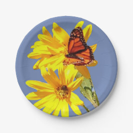 バタフライガーデン ペーパープレート