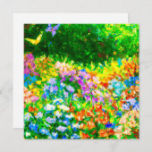 バタフライガーデン – 5.25 x 5.25折り畳みカード (正面/裏面)