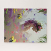 バタフライガーデン AI 生成 ジグソーパズル (横)