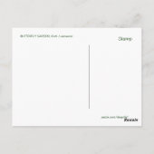 バタフライガーデンPC5デザイン ポストカード (裏面)