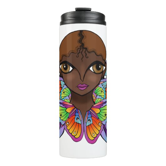 バタフライガールウィメンズタンクトップ タンブラー (正面)