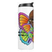 バタフライガールウィメンズタンクトップ タンブラー (回転左)