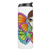 バタフライガールウィメンズタンクトップ タンブラー (回転左)